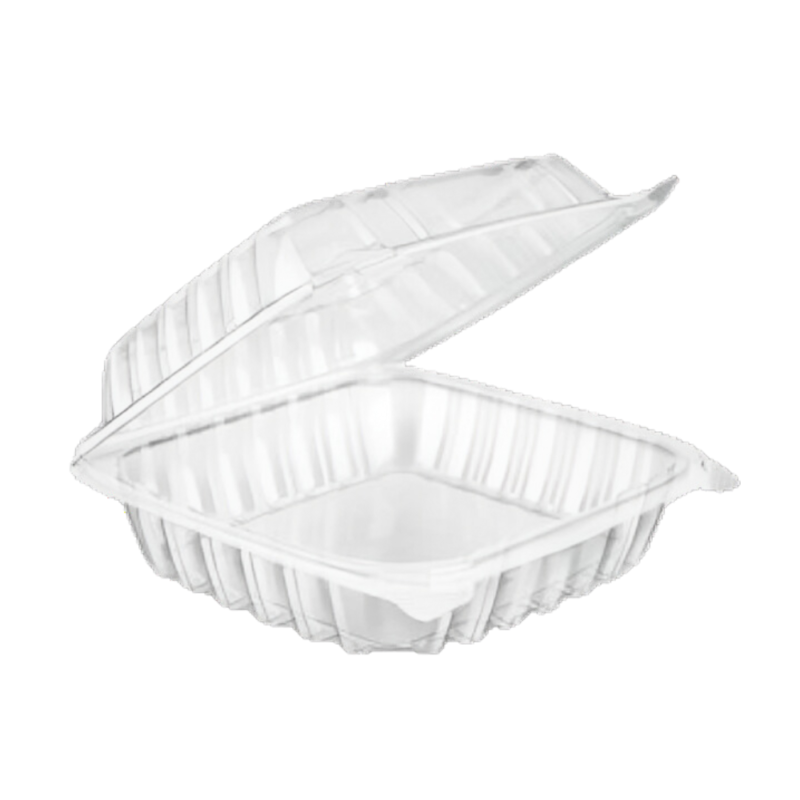 Clear Hinged Container 8x8 (200/case)
