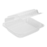 Clear Hinged Container 9x9 (150/case)