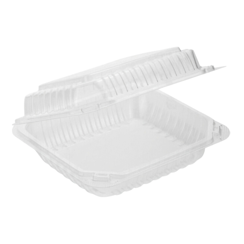 Clear Hinged Container 9x9 (150/case)