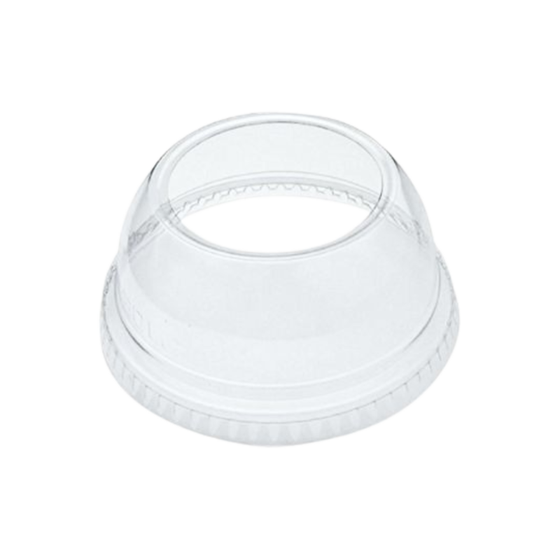Dart DLW662 Clear Plastic Dome Lid with 2" Hole (1000/Case)