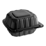 Microwavable hinged container 6x6 (250/case)