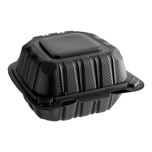 Microwavable hinged container 6x6 (250/case)