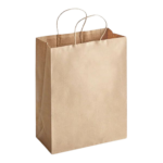 Natural Kraft Paper Bag with handles 13x7x17 (50/Case)