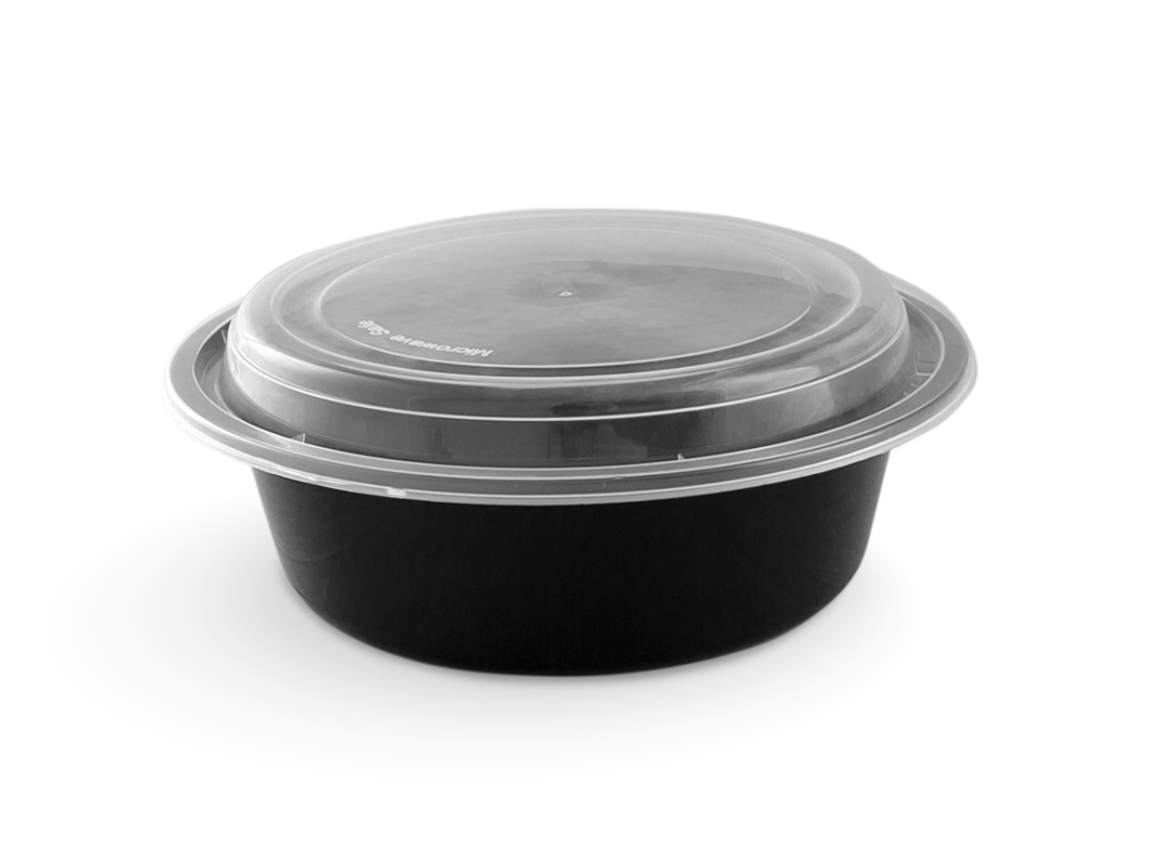 Pactiv VERSAtainer Black 24oz (150/Case)